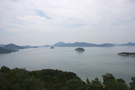大久野島展望台からの眺め