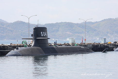 4月14日Sバースのそうりゅう型潜水艦4番艦「けんりゅう」