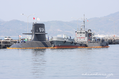 4月12日Sバースのそうりゅう型潜水艦4番艦「けんりゅう」