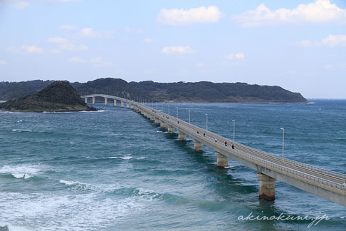 角島大橋 本州側展望台から