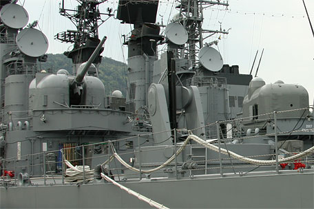 DDG-170「さわかぜ」の後甲板にあるMk13単装発射機