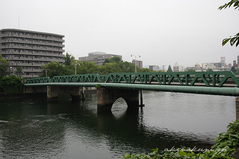 広島市の本川橋 全景