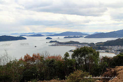 高烏堡塁跡（高烏台公園）から見る瀬戸内海