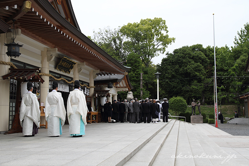 広島護国神社 海軍祭 軍旗掲揚１