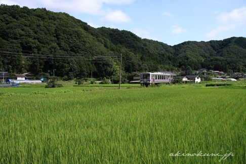 芸備線 平子駅に向かうキハ120系 備後落合発三次行き普通 357D