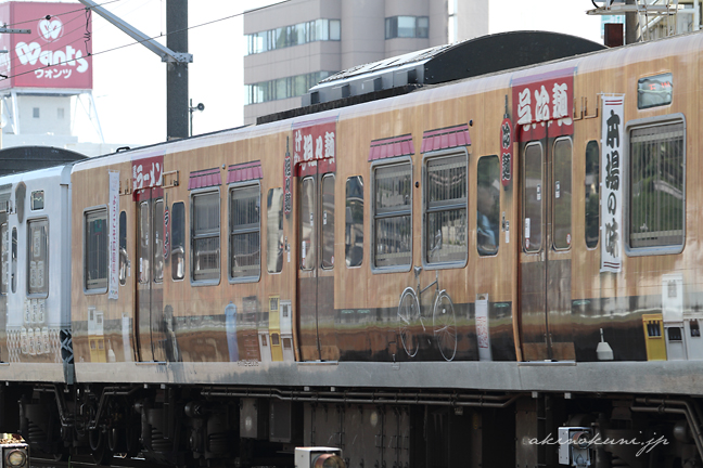 まんぷく宝しま号 115系4両編成 下り方面3両目 麺