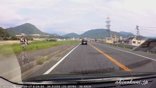 可部バイパスで車検切れ車両の取り締まり?