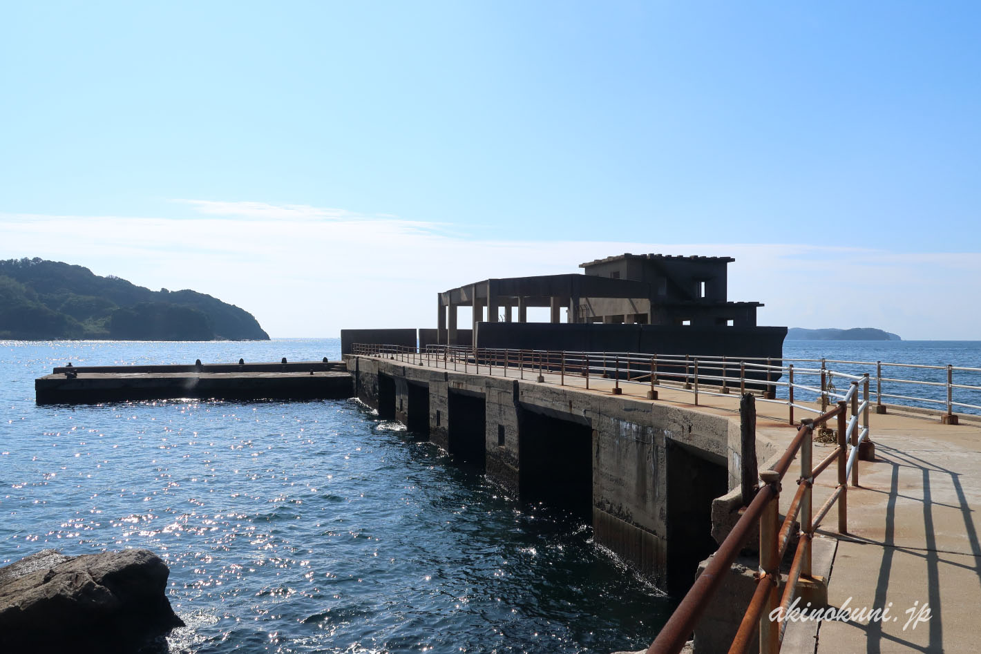 大津島 回天訓練基地(魚雷発射試験場)跡