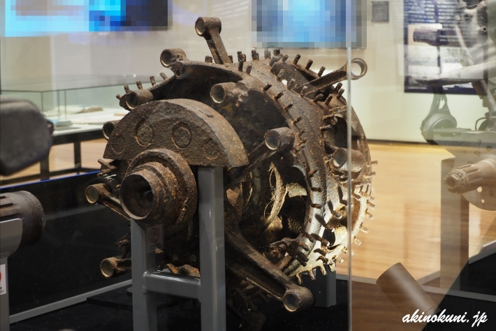 第11海軍航空廠跡で見つかった誉エンジンの一部