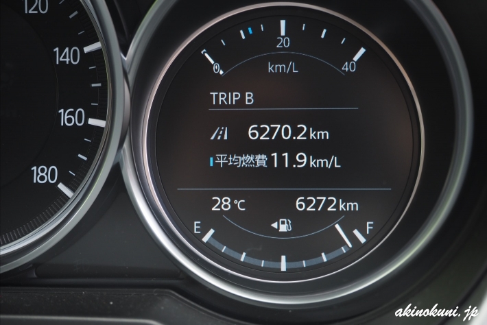 1年ちょっと経った燃費は11.9km/L