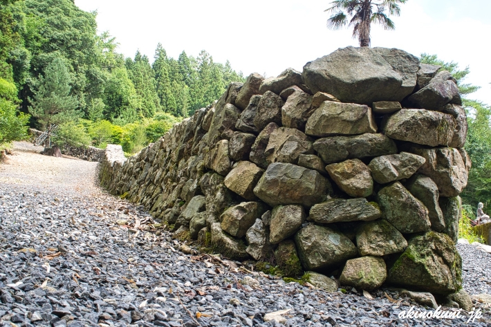 日谷山の石塁 下から(外側)