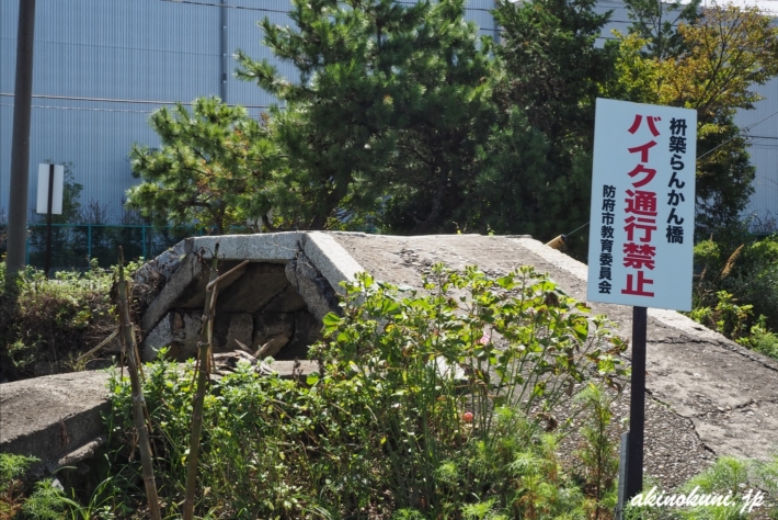 枡築らんかん橋 渡ることができます