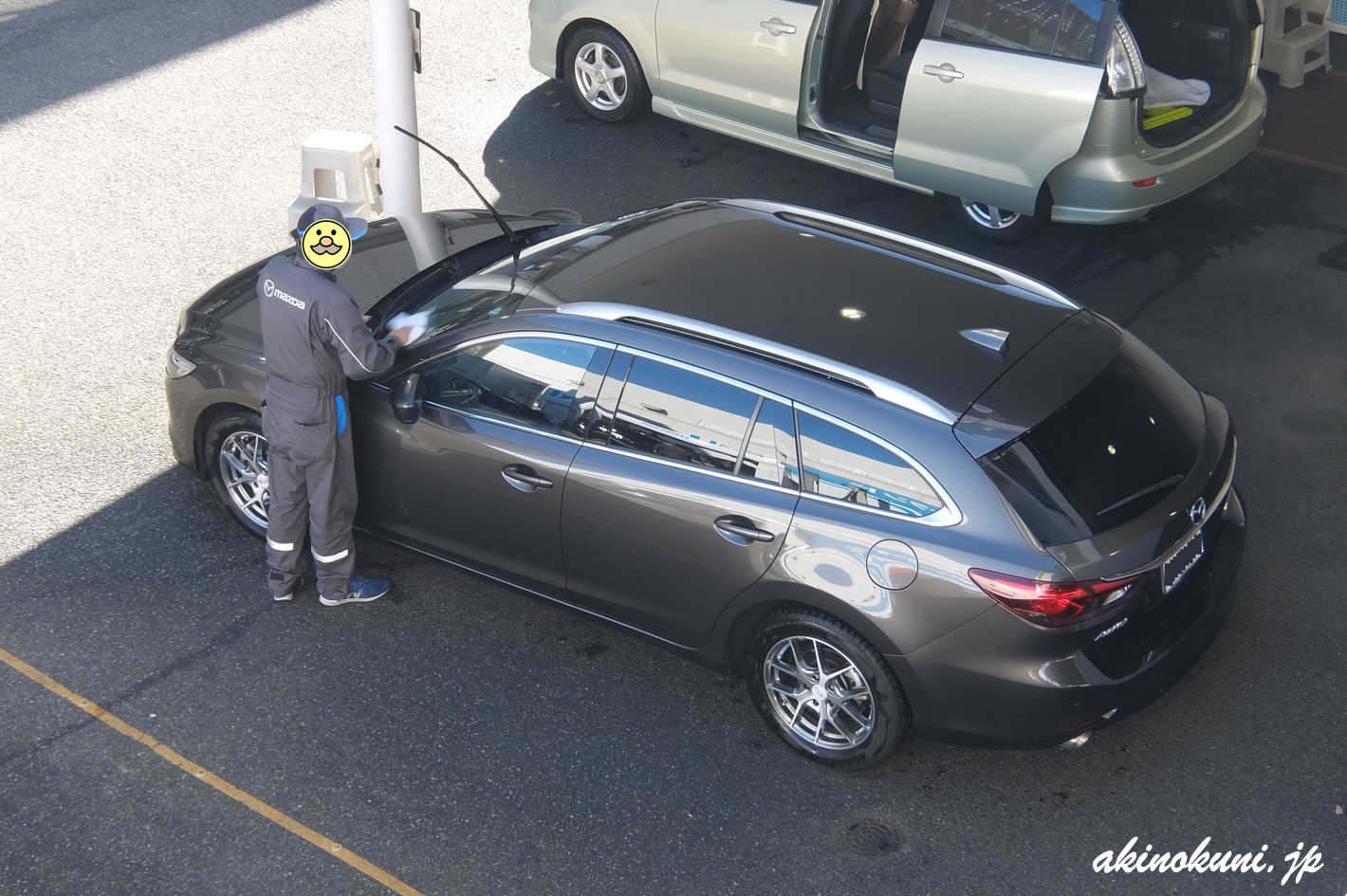 キレイに抜きあげてもらって車内清掃も