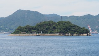 海上自衛隊の弾薬庫がある大麗女島