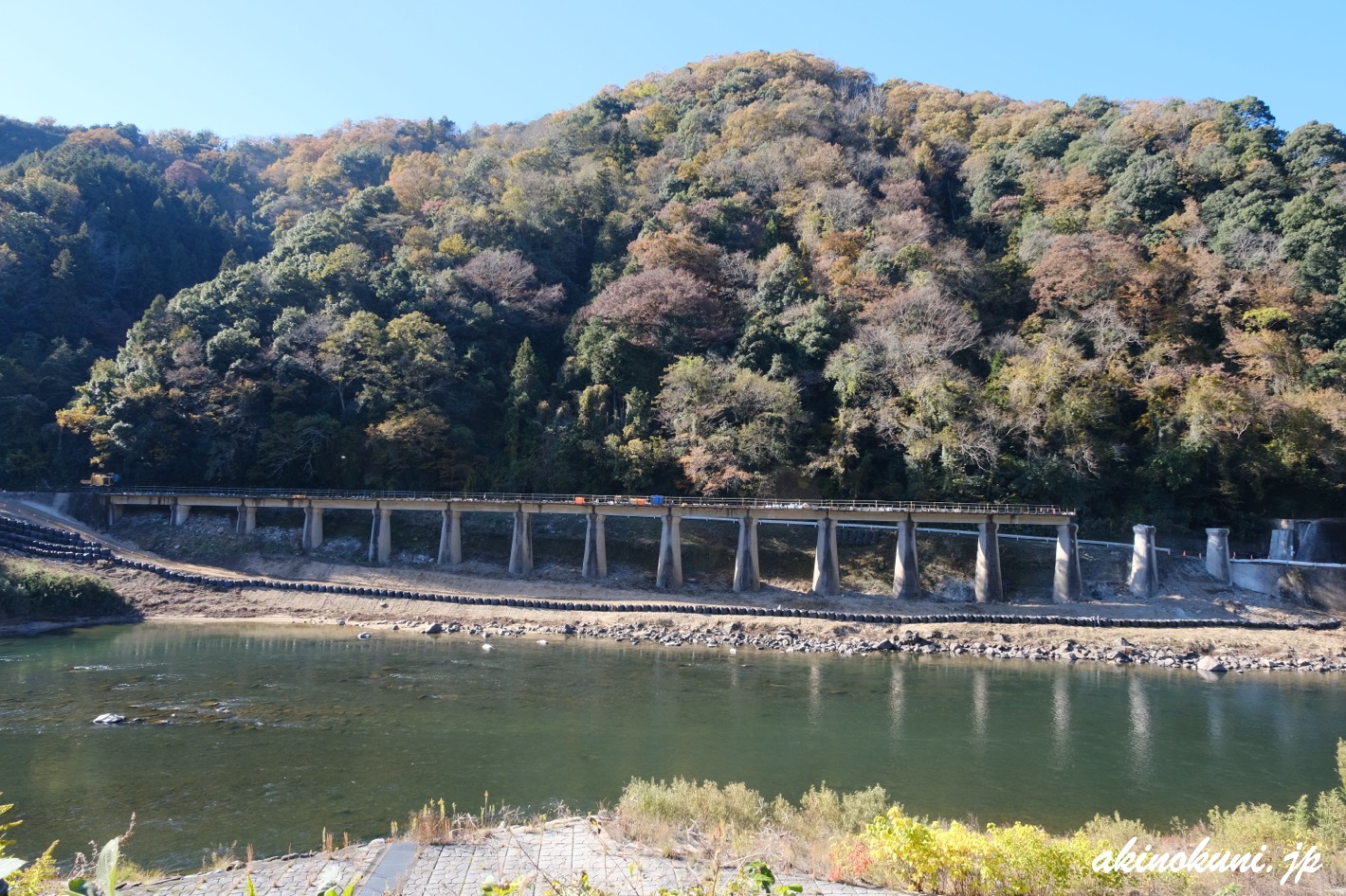 三江線 線路の撤去作業中 2025年11月22日