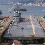 JMU呉 第4ドックに入渠した護衛艦かが 2025年3月7日